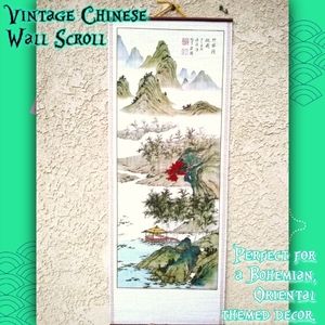 Vintage Chinese Decorative Wall Scroll